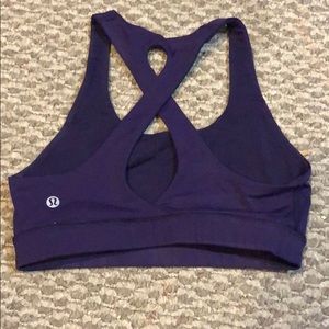 Purple lululemon bra size 4